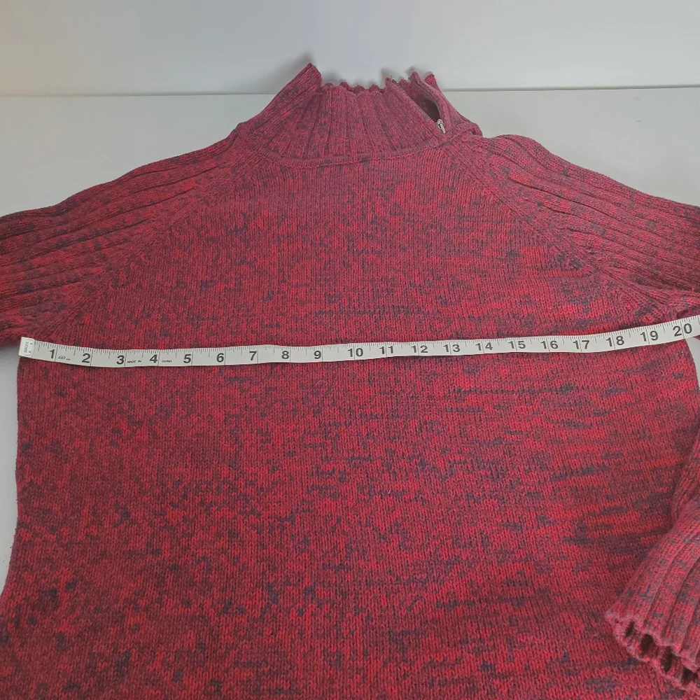 Two Dog Island Marled Mock Neck Sweater - Picture 5 of 6
